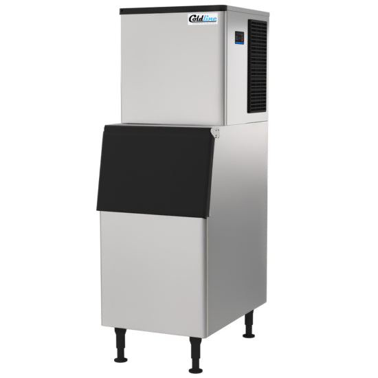 Coldline ICE400YM-HA 23" 420 lb. Modular Half Cube Ice Machine with 275 lb. Bin, Air Cooled