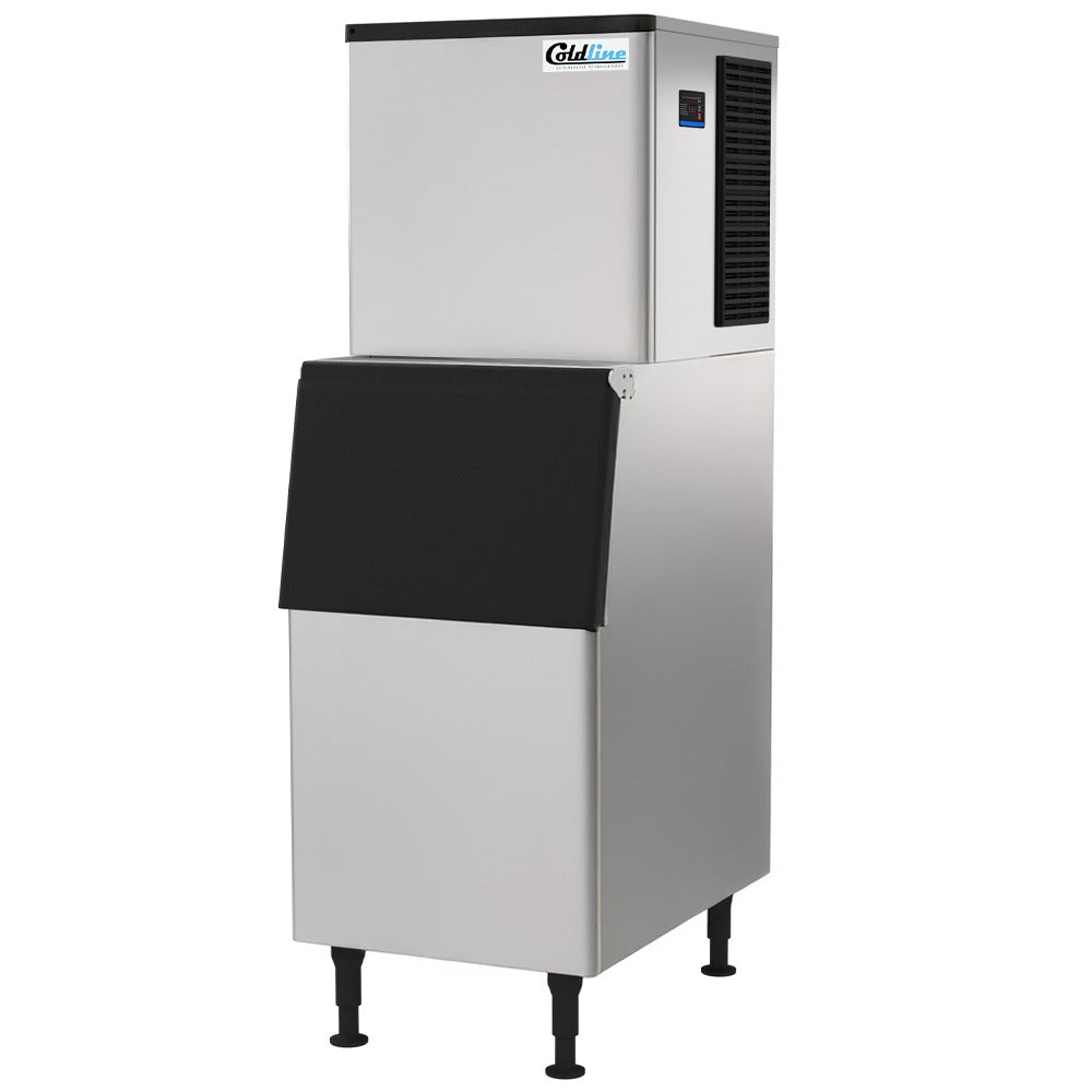 Coldline ICE400M-HA-B275-22 420 lb. Modular Half Cube Ice Machine with 275 lb. Bin, Air Cooled