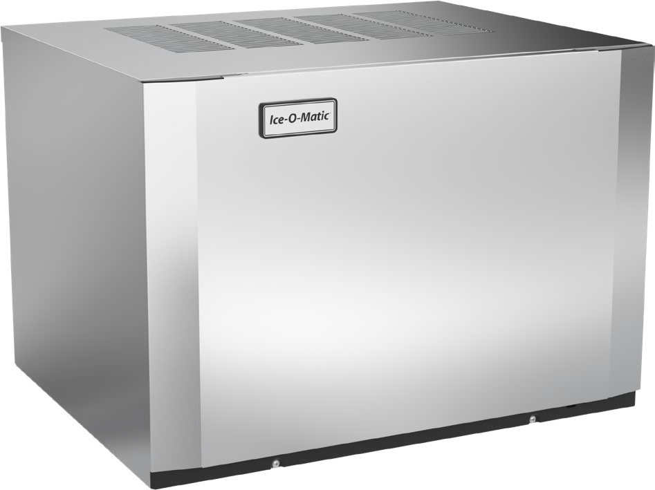 Ice-O-Matic CIM0430FA90 cube ice machine head, front angle view