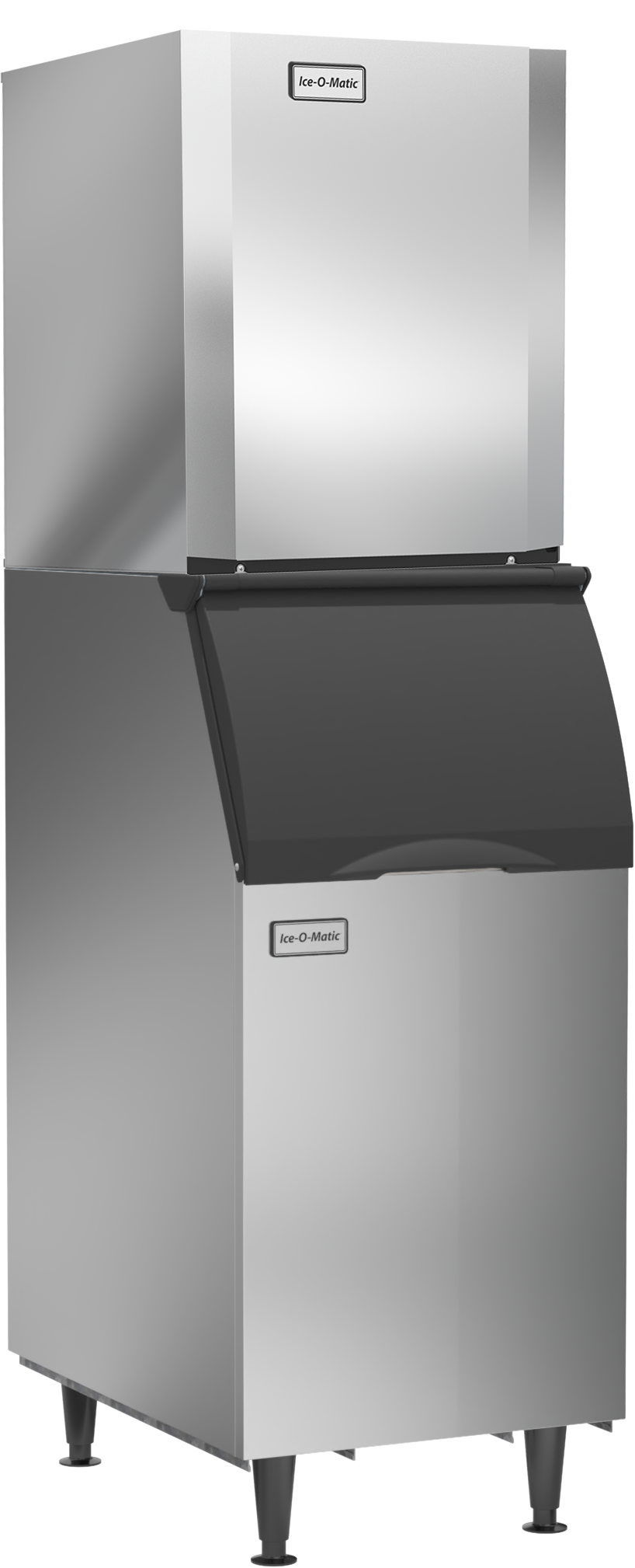 Ice-O-Matic CIM1126HA90 cube ice machine head, shown on an ice storage bin (bin sold separately)