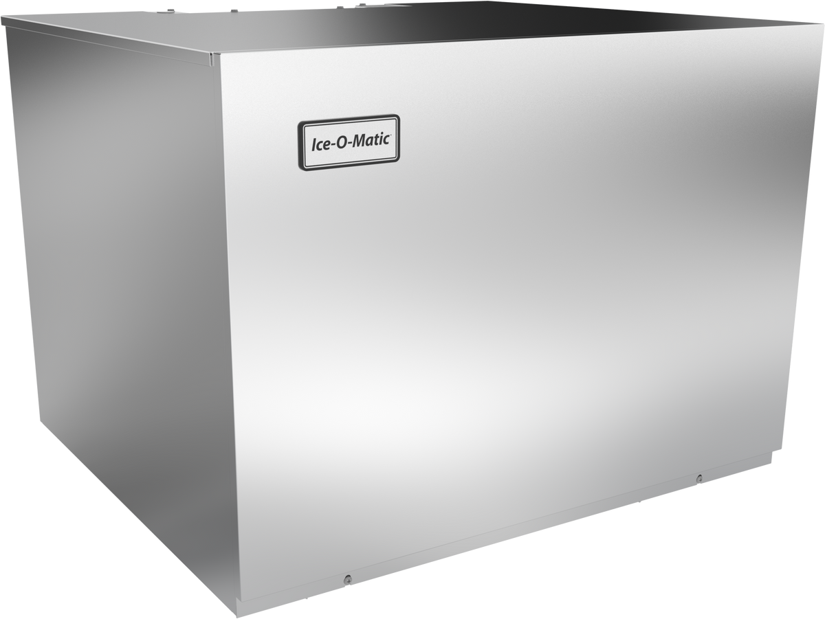Ice-O-Matic ICE1506HR49 cube ice machine head, front angle view