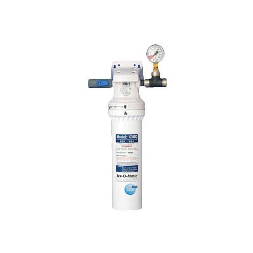 Ice-O-Matic IFQ1 water filtration system, wall-mount head with pressure gauge and one cartridge