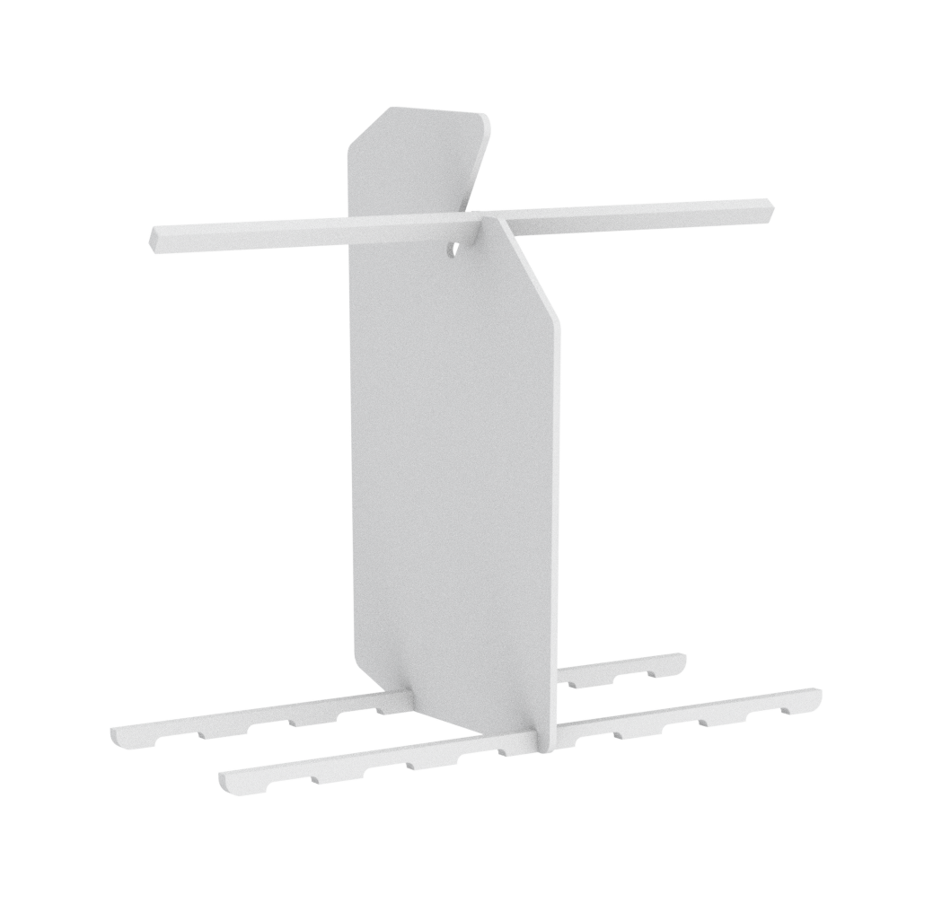 Ice-O-Matic KBD-01 white plastic bin divider