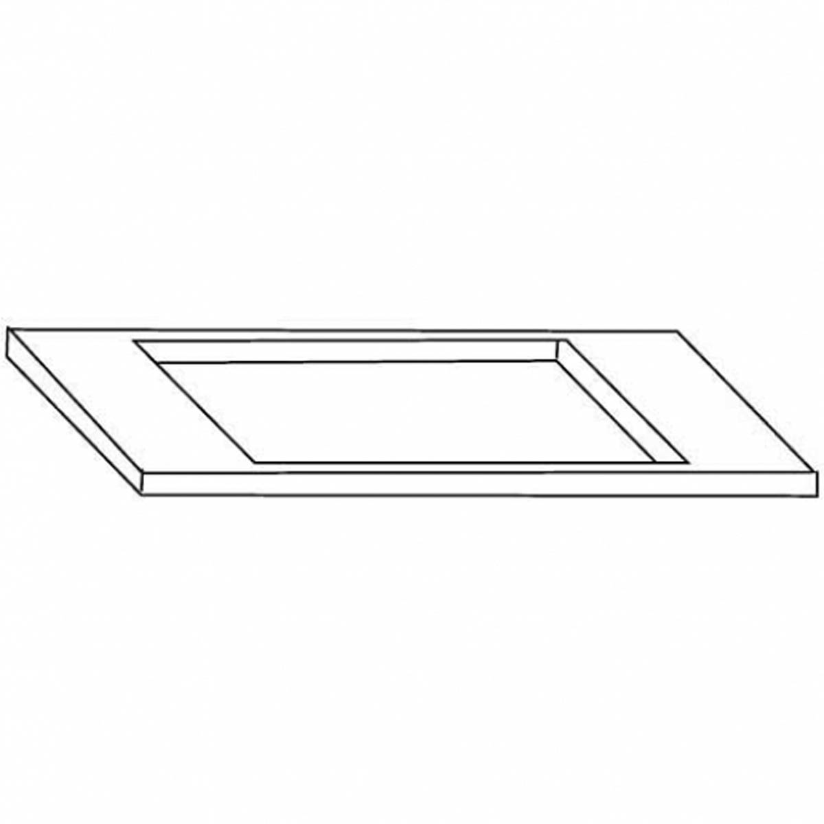 Ice-O-Matic KBT15022 adapter plate, line drawing