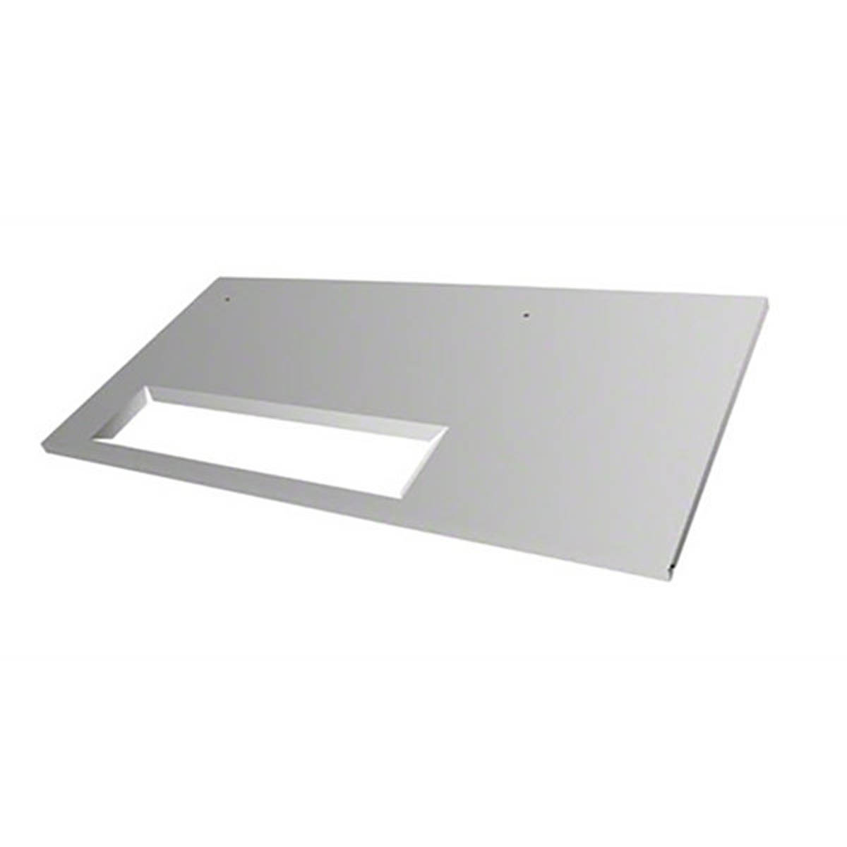 Ice-O-Matic KBT5 bin top, flat stainless panel with an opening for the ice drop