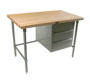 John Boos BTNS02 Work Table, 60"W X 30"D X 35-1/4"H Overall Size