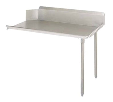 John Boos EDTC8-S30-R26 26" Clean Straight Dishtable w/ Right Table, 10" Backsplash, Galvanized Legs