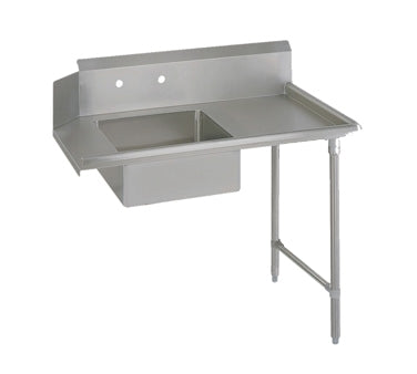John Boos EDTS8-S30-R26-X 26" Straight Soiled Dishtable w/ Left Table, Pre-Rinse Sink, 10" Backsplash