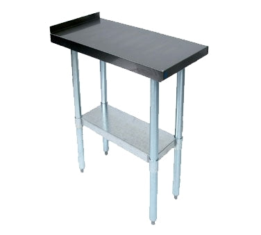 John Boos EFT8-3018SSK 18" Open Base Work Table with Undershelf / Upturn