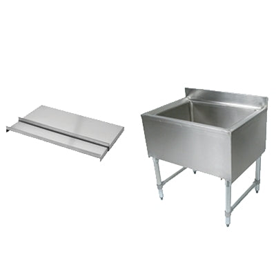 John Boos UBIB-1836 36" Insulated Underbar Ice Bin with Sliding Lid