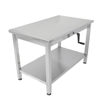 John Boos LT6-3060SSW-X 60" Open Base ADA Work Table w/Undershelf, Flat Top (Available in Effingham)