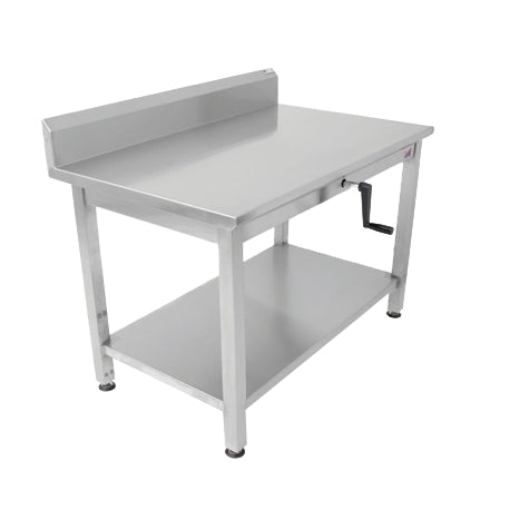 John Boos LT6R5-3048SSW-X 48" Open Base Work Table with Undershelf, ADA (Available in Effingham)