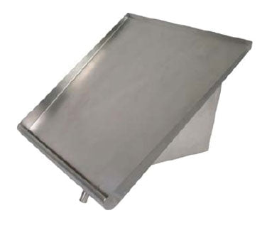 John Boos PB-SRW-42 42"W Stainless Steel Solid Wall Mounted Sorting Shelf