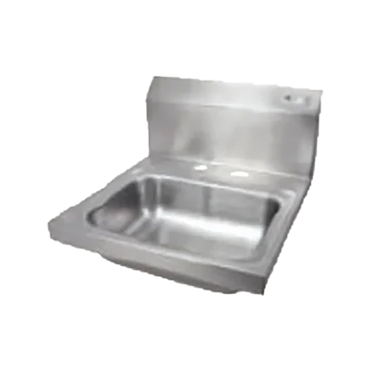 John Boos PBHS-W-1410-2DM 17" Wall Mounted Hand Sink without Faucet - with Double Deck Holes