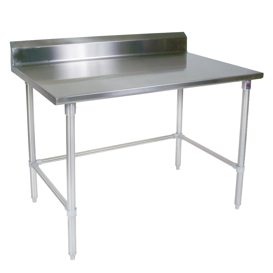 John Boos ST4R5-3024SBK 24" Open Base Work Table, Stainless Steel Base / 5" Backsplash