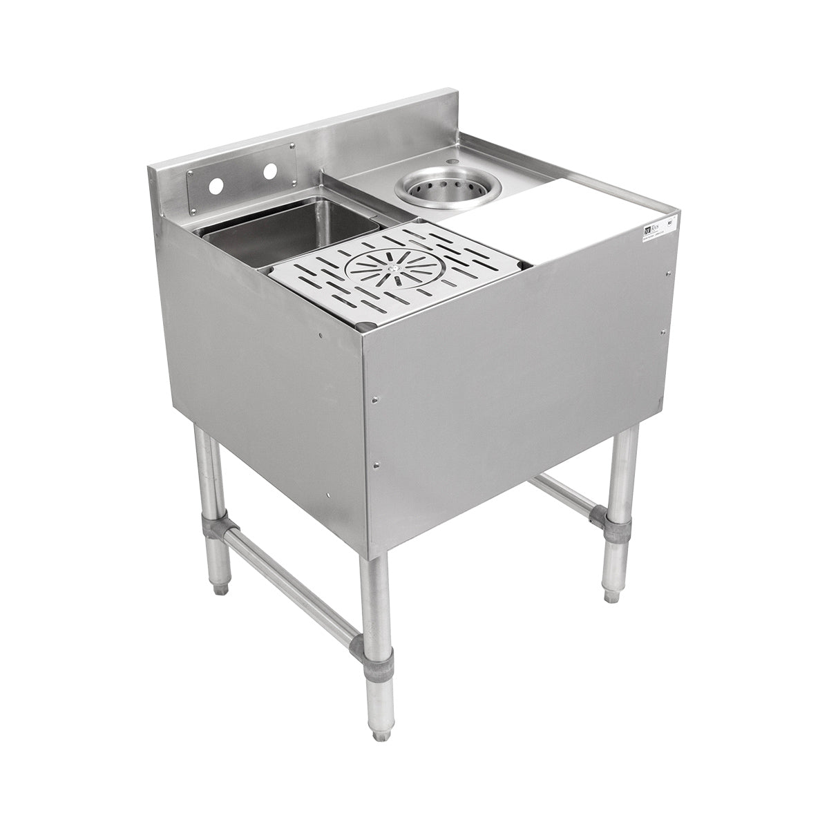 John Boos UBMS-2124 Underbar Sink Units, 1 Compartment without Drainboard