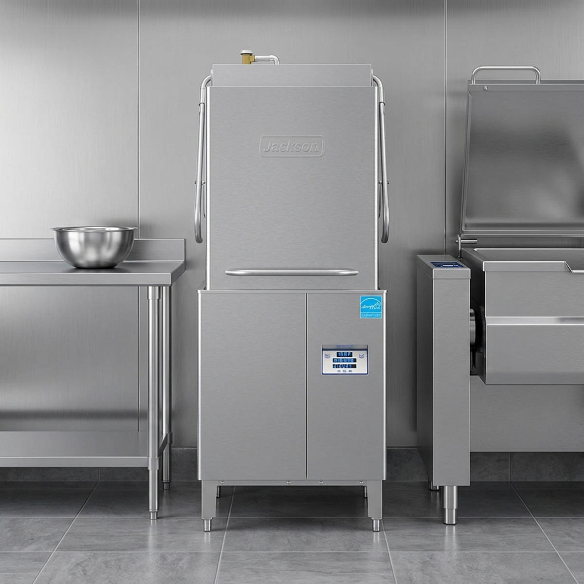Jackson WWS DYNASTAR HH-E W/O 30" High Temp Door Type Dishwasher without Booster, 57 RPH