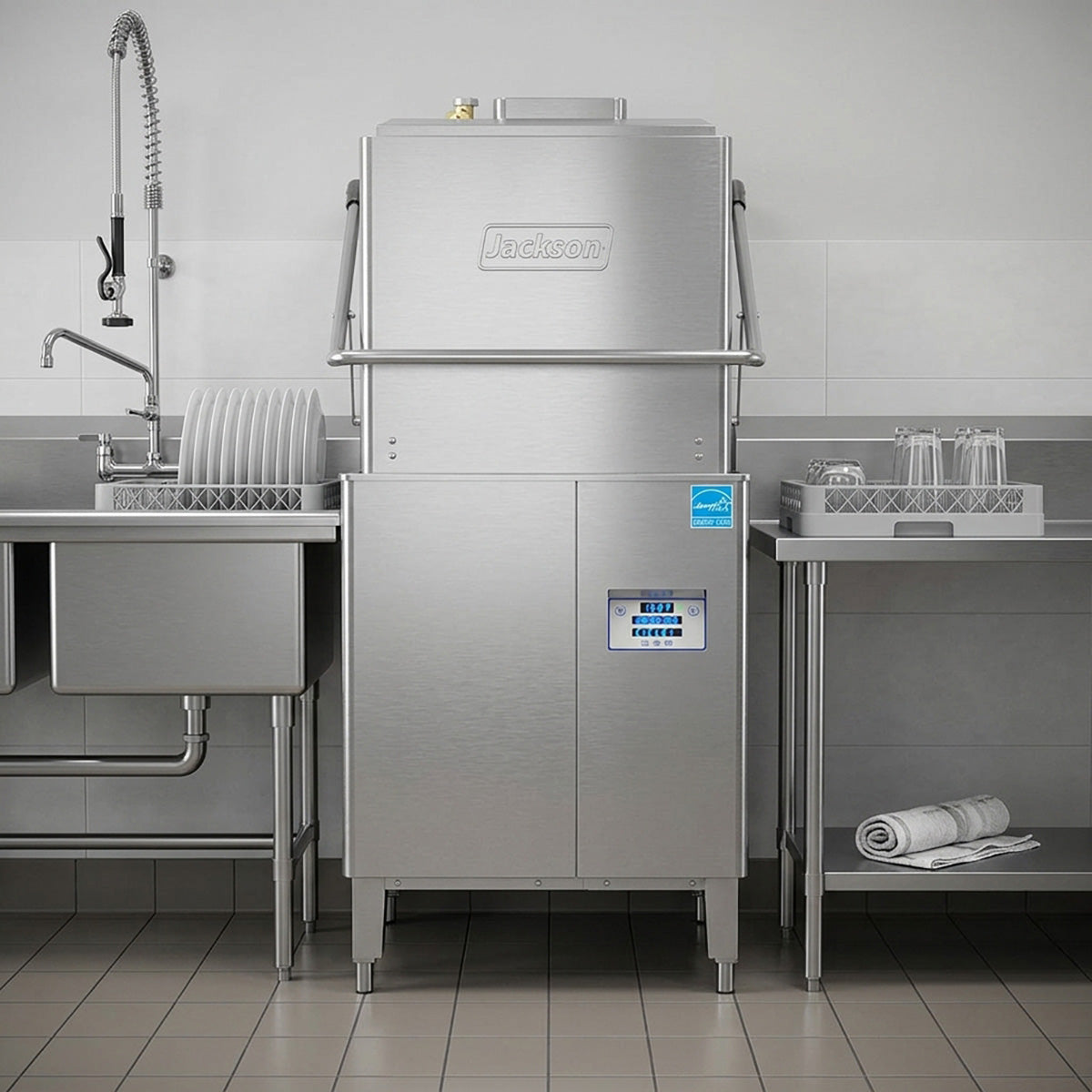 Jackson WWS DYNASTAR VENTLESS (VER) 29" Door Type Dynastar Dishwasher, 38 RPH - High Temp w/Booster
