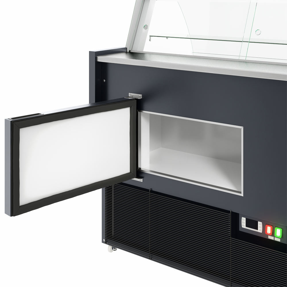 Coldline LDC72-RM 72" Flat Straight Glass Meat Deli Case for Remote Condensing