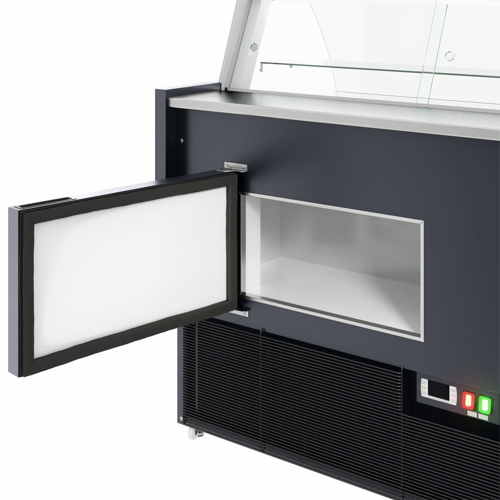 Coldline LDC142-RM 142" Flat Straight Glass Meat Deli Case for Remote Condensing