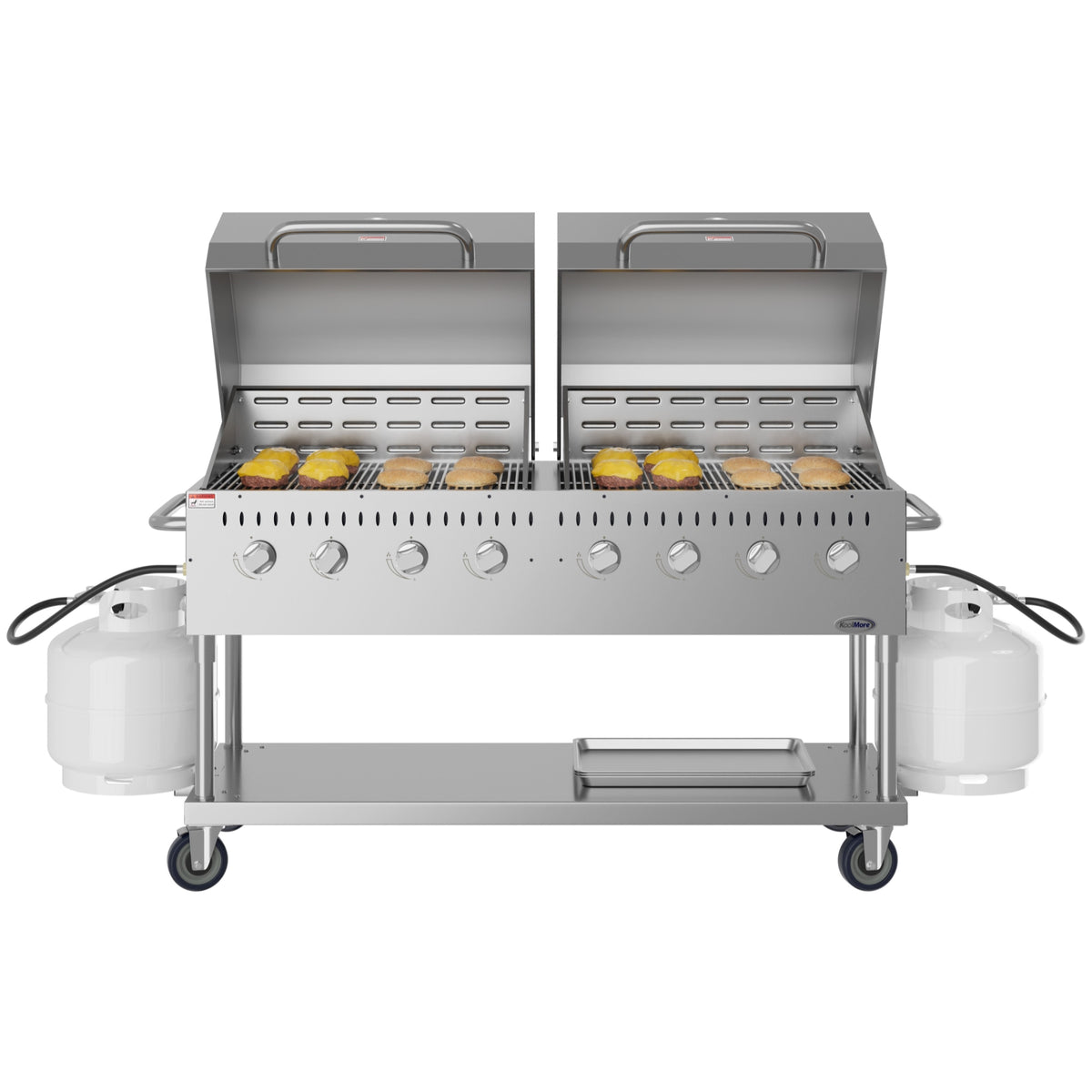 KoolMore CGKIT6-D30D30 60-Inch Outdoor Kitchen Propane Grill — 8 Burners