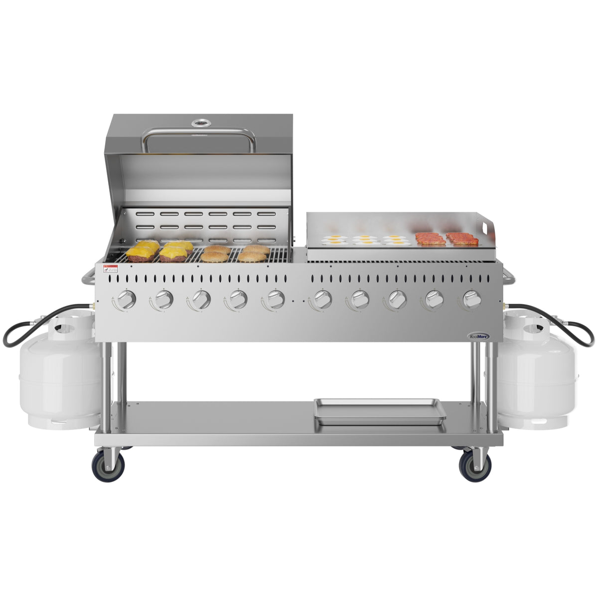 KoolMore CGKIT7-D36G36 72-Inch Outdoor Kitchen Propane Grill — 10 Burners