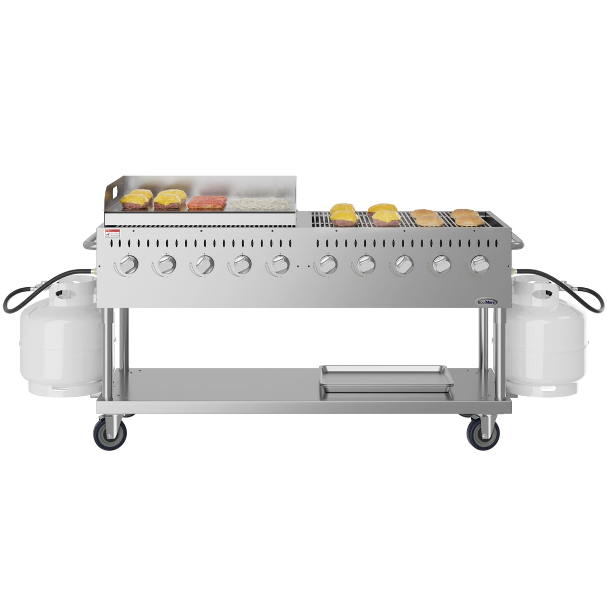 KoolMore CGKIT7-G36 72-Inch Outdoor Kitchen Propane Grill — 10 Burners