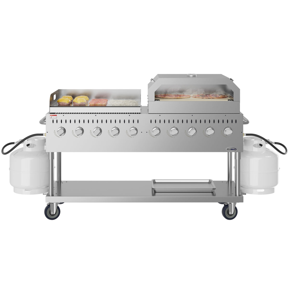 KoolMore CGKIT7-G36P36 72-Inch Outdoor Kitchen Propane Grill — 10 Burners