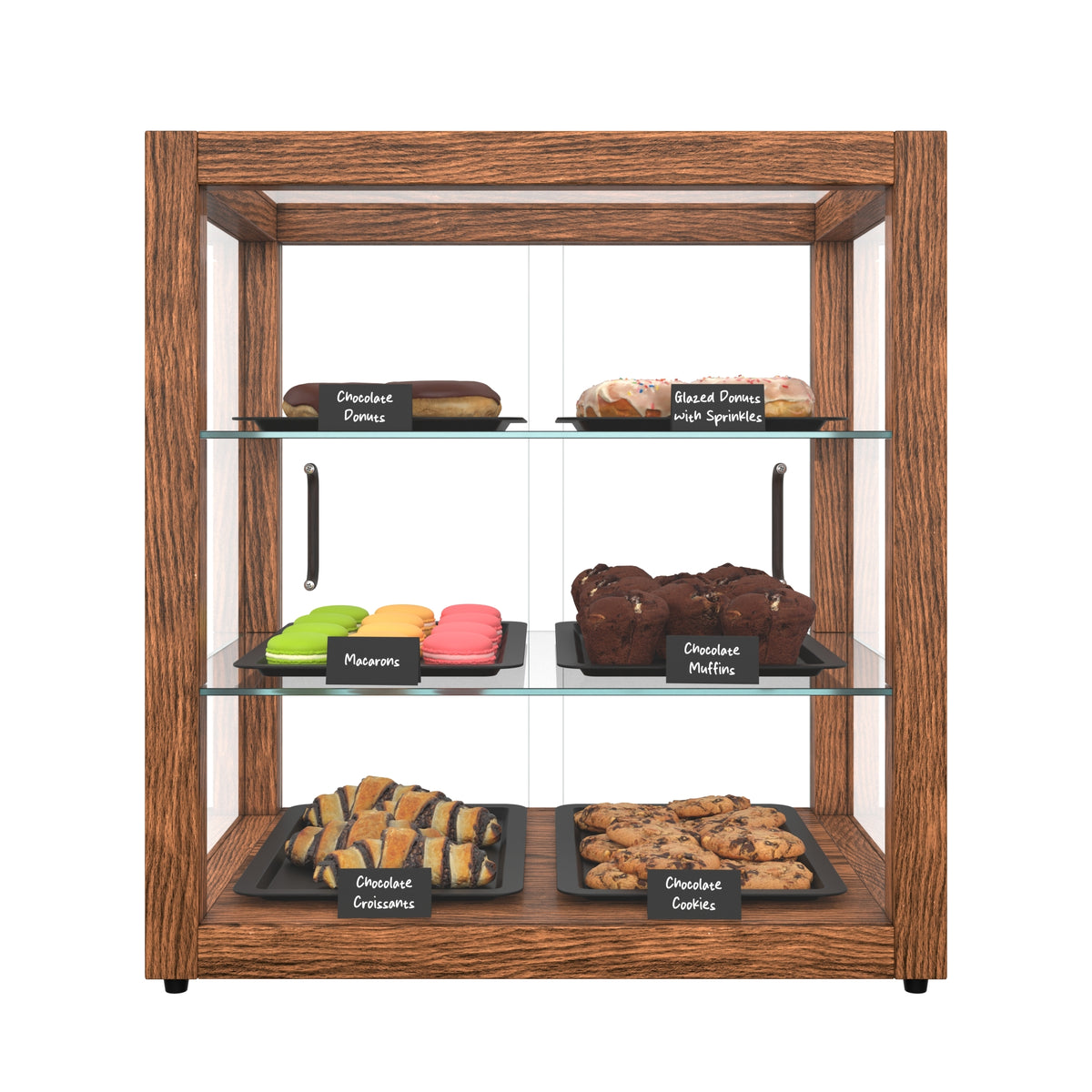 KoolMore KM-BDW-20D 20-Inch Non-Refrigerated Wooden Display Case
