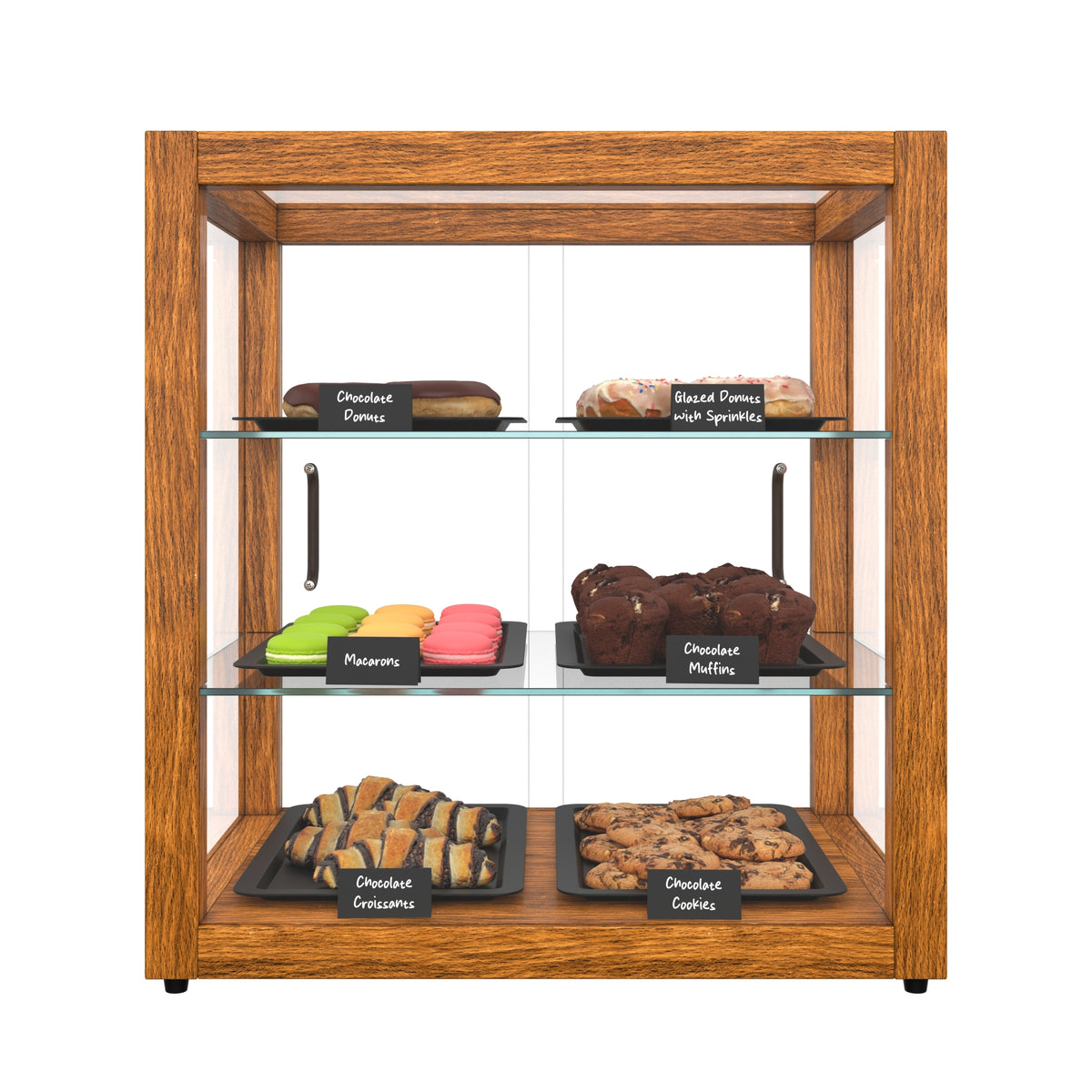 KoolMore KM-BDW-20L 20-Inch Non-Refrigerated Wooden Display Case