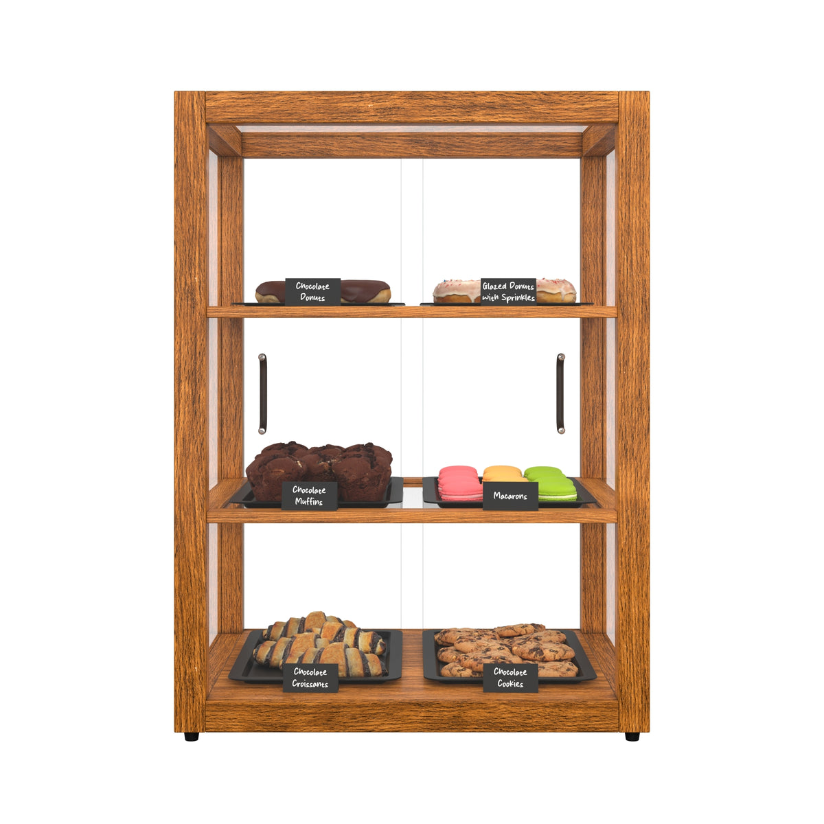KoolMore KM-BDW-25L 21-Inch Non-Refrigerated Wooden Display Case