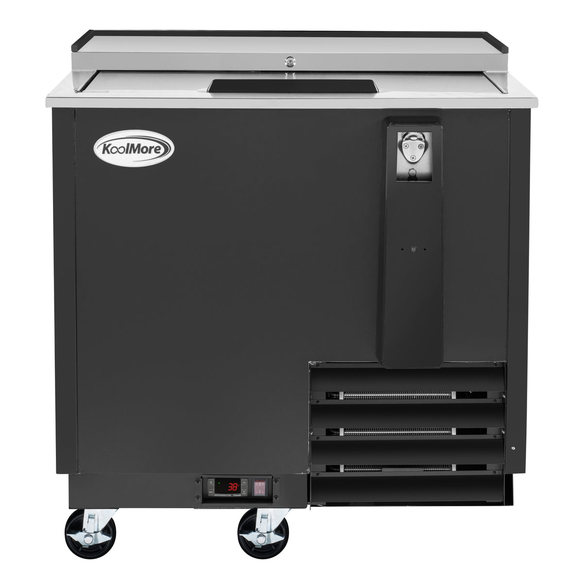 KoolMore KM-BOC36-BK 36-Inch Bottle Cooler — 9 cu. ft., 1 Door