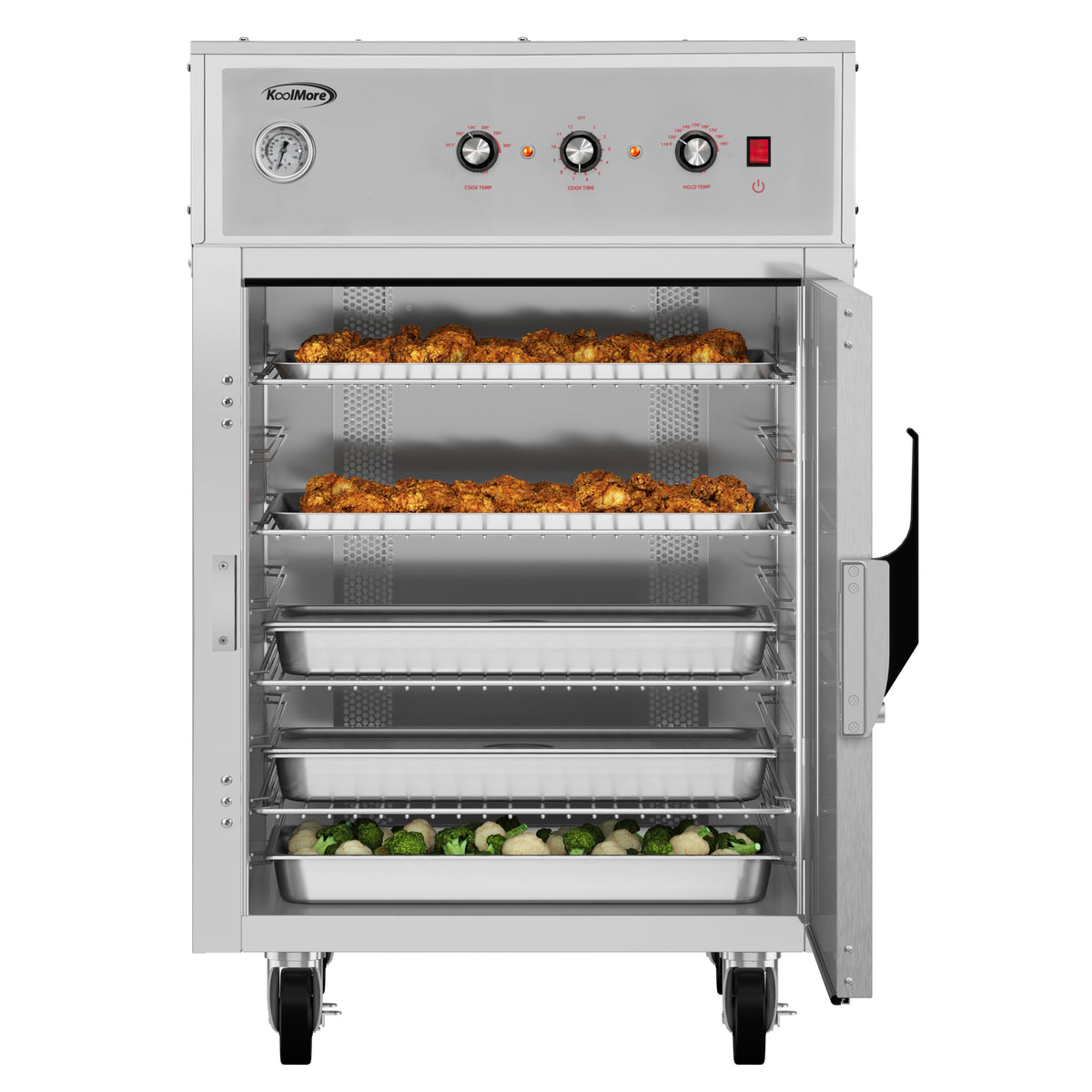 KoolMore KM-CCAH3-1D Heated Holding Cabinet — 1 Door, Stainless-Steel