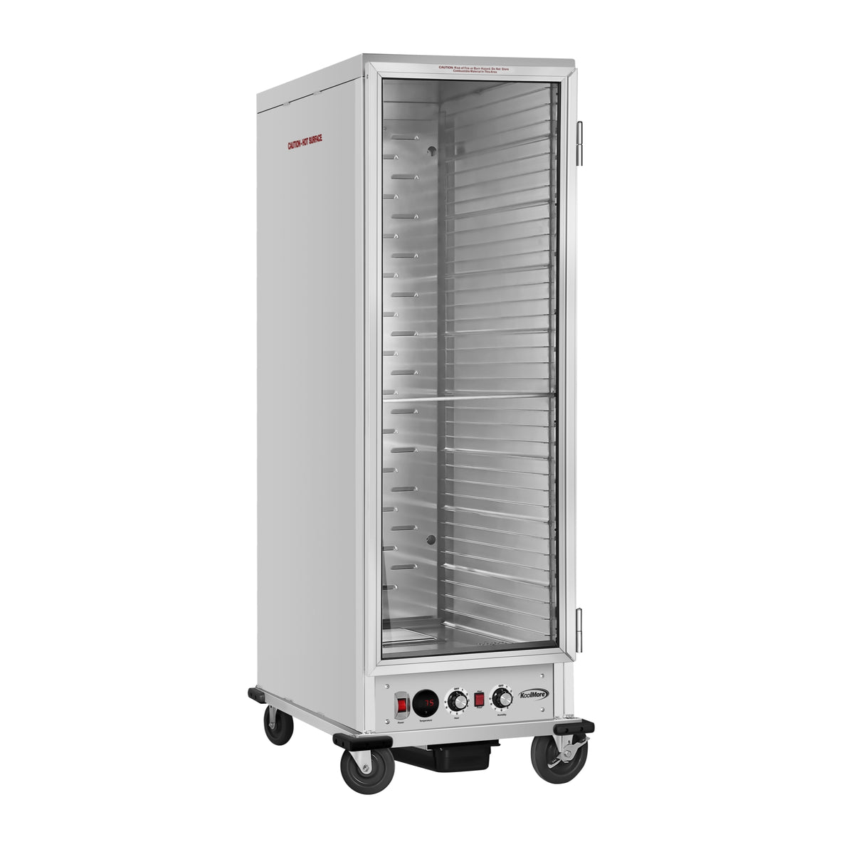 KoolMore KM-CHP36-SIGL 33-Inch Holding / Proofing Cabinet — 1 Door, Silver