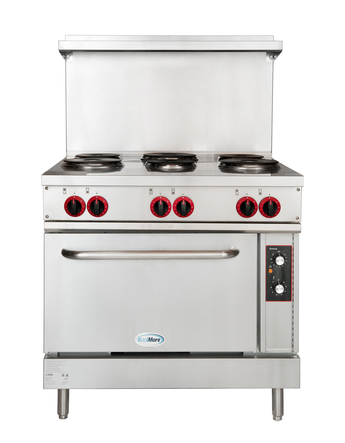 KoolMore KM-CR36-E 36-Inch Electric Range — 6 Burners