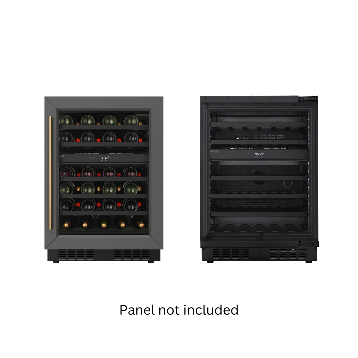 KoolMore KM-CW46DZ-BPR Wine Cooler — 1 Door, Black
