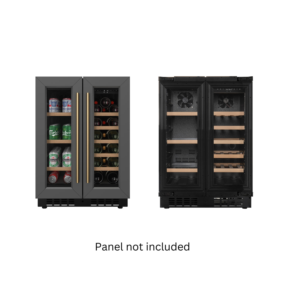 KoolMore KM-CWB24-WPR Wine Cooler — 2.1 cu. ft., 2 Doors, Black