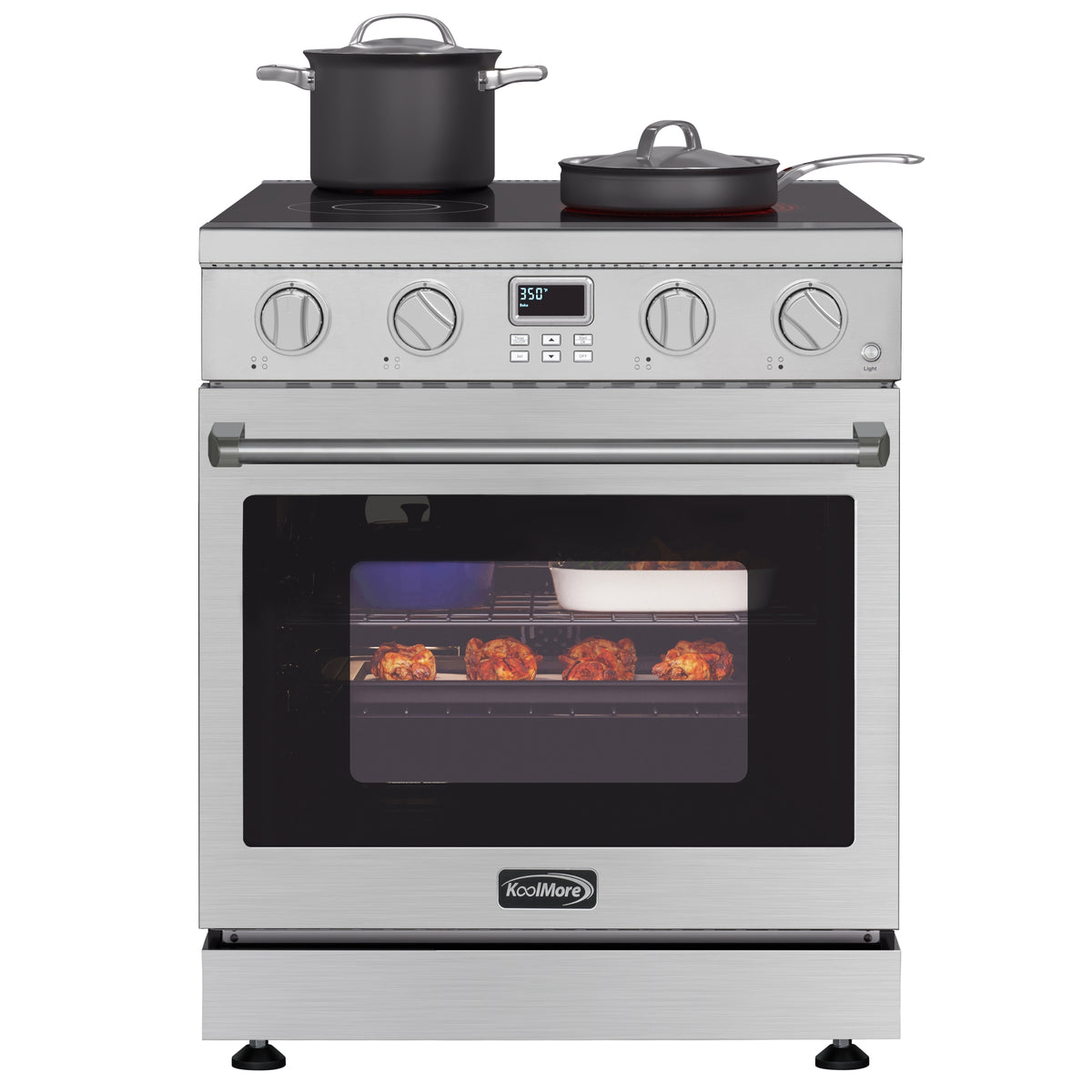 KoolMore KM-EPR-30AP-SS 30-Inch Electric Range — Stainless-Steel