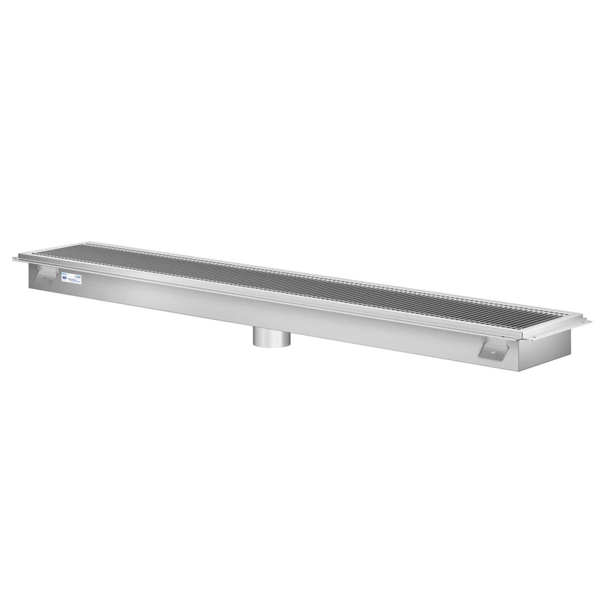 KoolMore KM-FTG-1254 12 x 54-Inch Stainless Steel Floor Trough Drain — Stainless-Steel