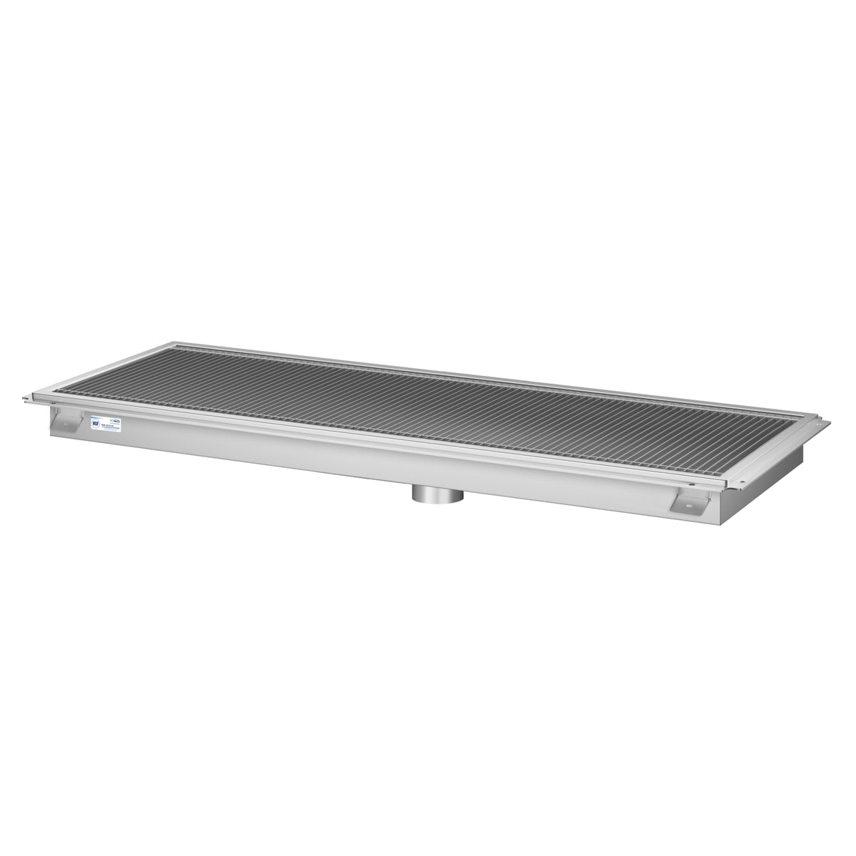 KoolMore KM-FTG-1830 18 x 30-Inch Stainless Steel Floor Trough Drain — Stainless-Steel