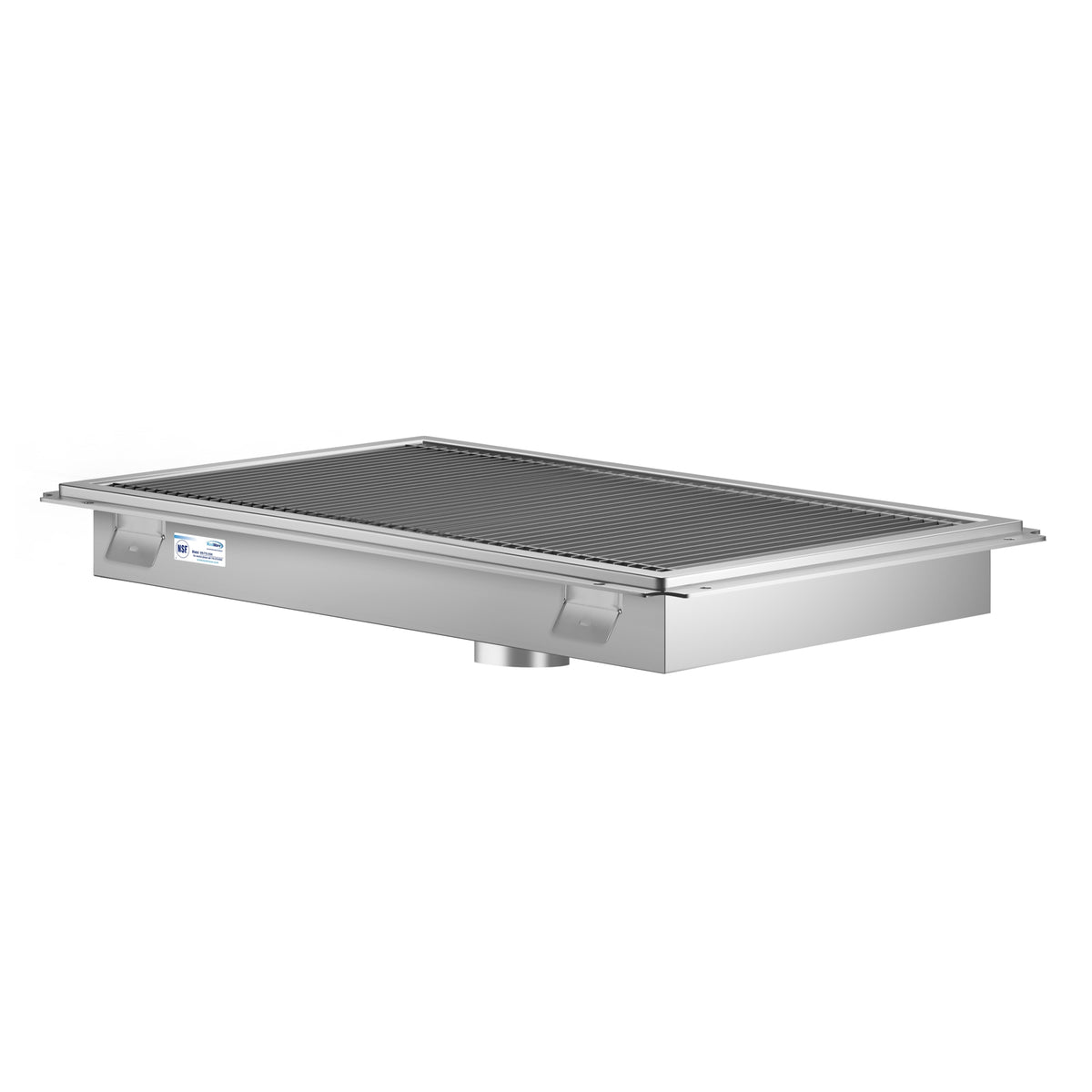 KoolMore KM-FTG-1872 18 x 72-Inch Stainless Steel Floor Trough Drain — Stainless-Steel
