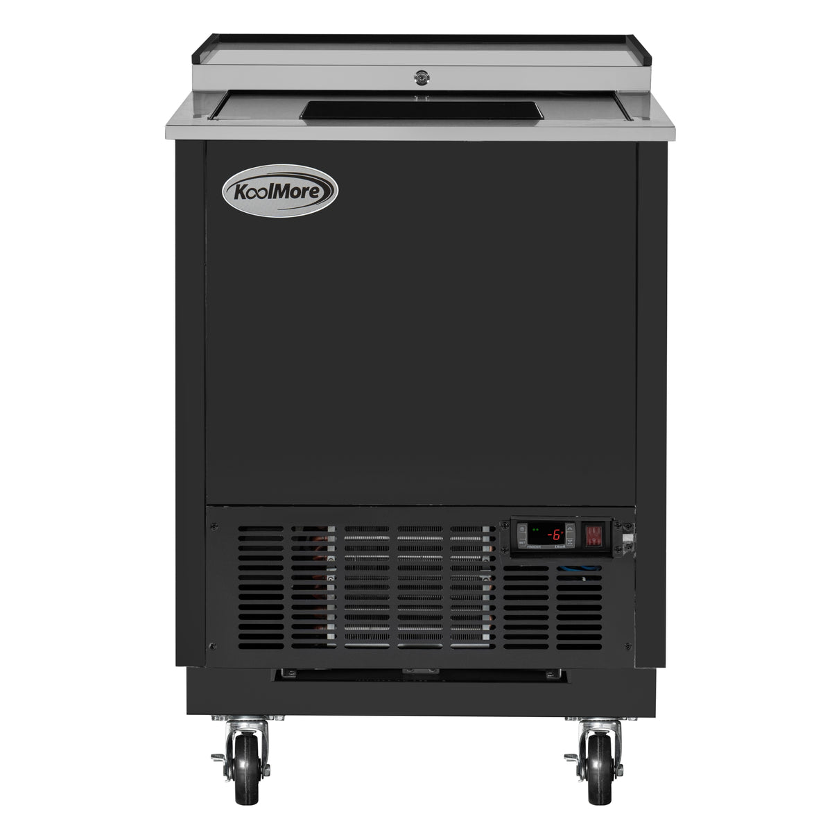 KoolMore KM-GF25-BK 25-Inch Glass Froster — 5 cu. ft., 1 Door