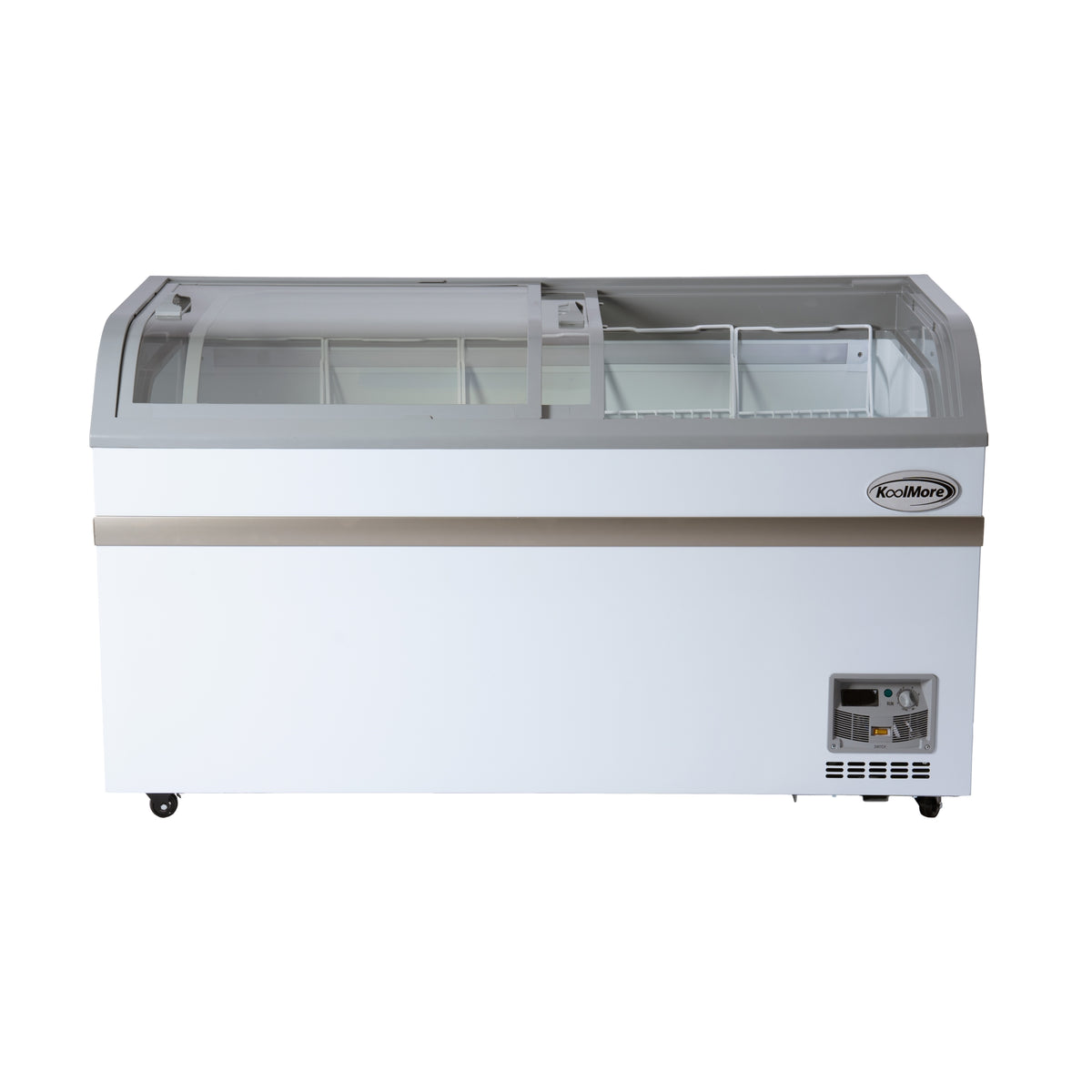 KoolMore KM-ISCF-58MD Chest Freezer — 14 cu. ft., 2 Doors, WHITE