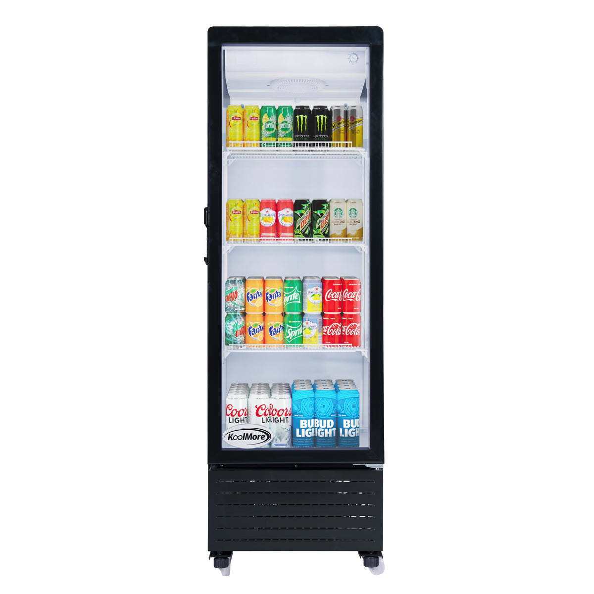 KoolMore KM-MDR-1GD-8C 21-Inch Glass Door Merchandiser Refrigerator — 8 cu. ft., 1 Door