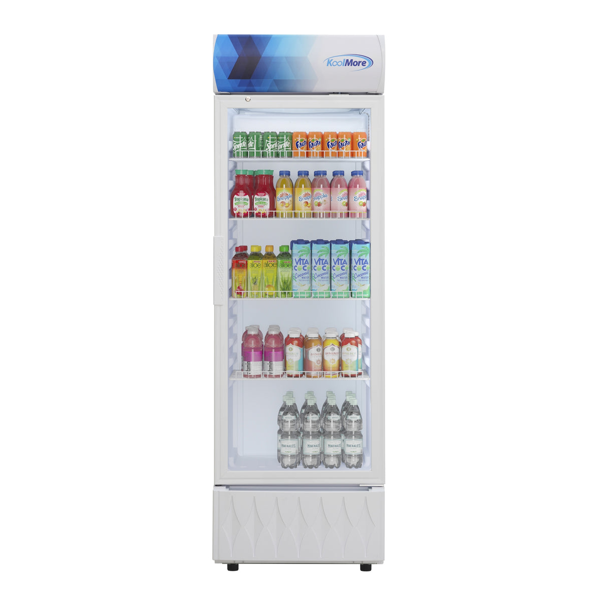 KoolMore KM-MDR-9CPWH 22-Inch Glass Door Merchandiser Refrigerator — 9 cu. ft., 1 Door