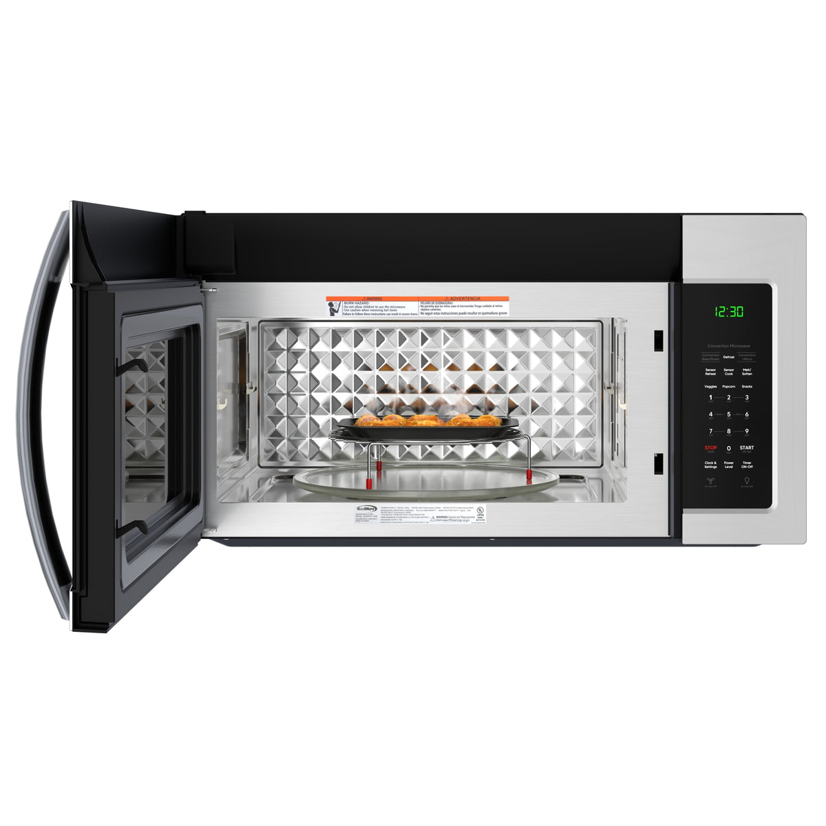 KoolMore KM-MOTC-15SS 30-Inch Microwave Oven — 1.5 cu. ft.