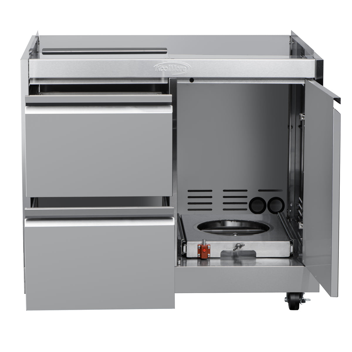 KoolMore KM-OKS-BQ30CAB 32-Inch Grill Accessory — 2 Drawers