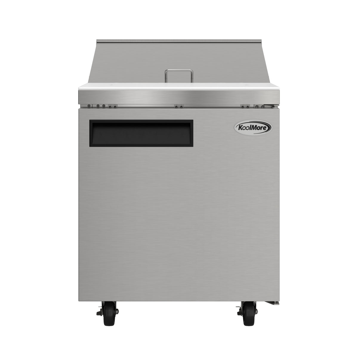 KoolMore KM-PTR27-1D 27-Inch Sandwich / Salad Prep Table — 8 cu. ft., 1 Door, Stainless-Steel