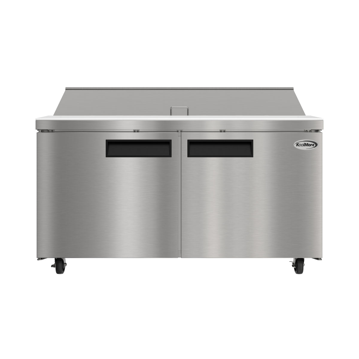 KoolMore KM-PTR60-2D 60-Inch Sandwich / Salad Prep Table — 18.4 cu. ft., 2 Doors, Stainless-Steel