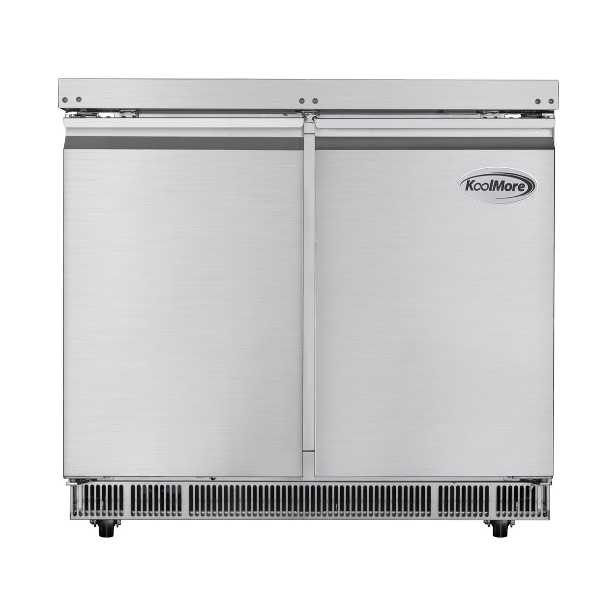 KoolMore KM-RBT-36C 36-Inch Refrigerated Pizza Prep Table — 2 Doors
